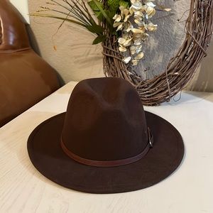 Buckle, Brown Fedora Hat